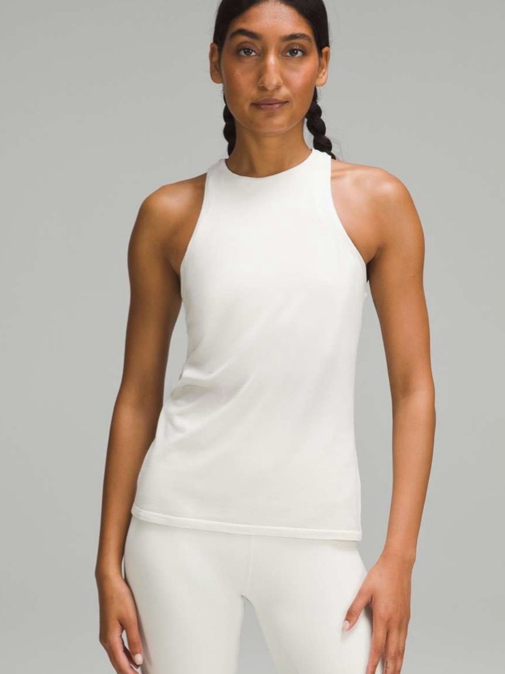 Lululemon modal blend high neck tank top size 4
